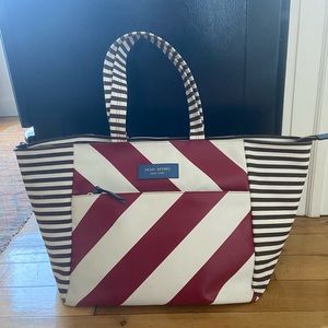 Henri Bendel Centennial Stripe Canvas Tote